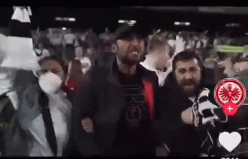 People Wearing Face Masks In Crowd GIF