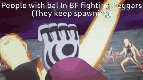 People With Bal In Bf Fighting Beggars ( They Keep Spawning ) GIF