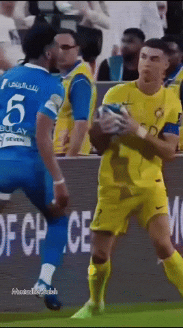 Peoples Elbow Hit Soccer GIF
