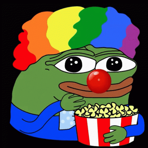 Pepe Clown Popcorn GIF