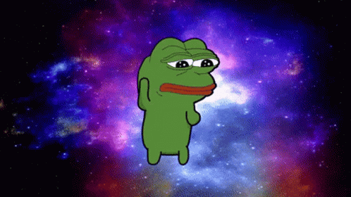 Pepe Frog Sad Space Dance GIF