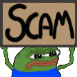 Pepe Frog Scam Sticker GIF