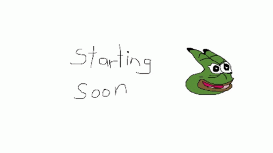 Pepe Laugh Starting Soon GIF