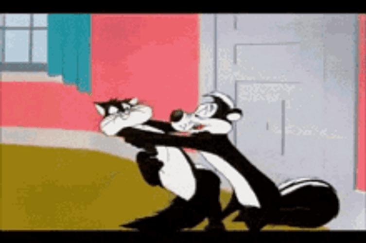 pepe-le-pew-cant-get-away-from-hug-loj6a339mtxjpfg6.gif
