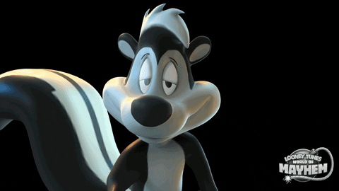 Pepe Le Pew Flying Kiss GIF