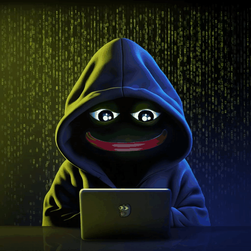 Pepe Meme Data Hacker Frog GIF