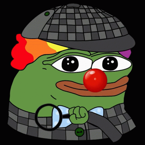 Pepe Meme Detective Clown GIF