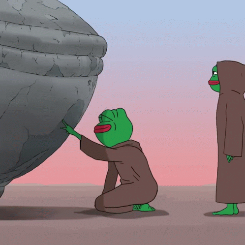 Pepe Meme Explosion Disappear GIF