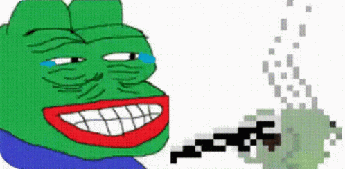 Pepe Meme Pixelated Coffee GIF
