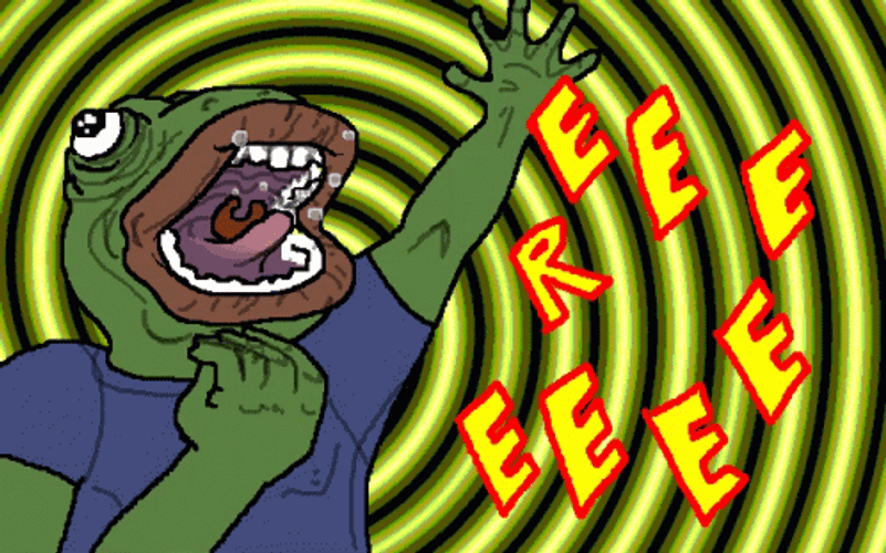 Pepe Scream His Heart Out Reeee GIF