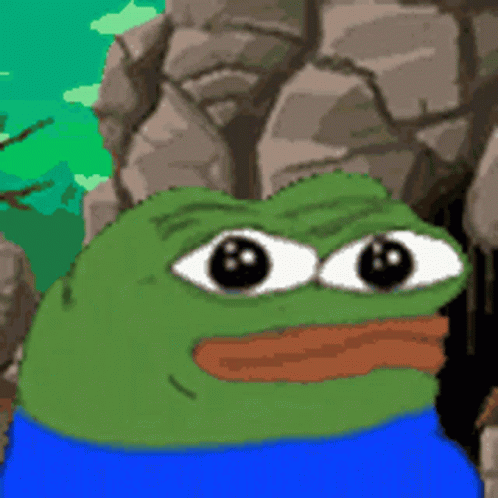 Pepe The Frog Entering Goblin Cave GIF