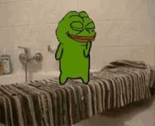 Pepe The Frog Funny Shower GIF