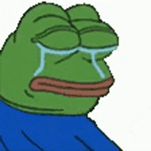 Pepe The Frog Meme Shake Crying Tears GIF