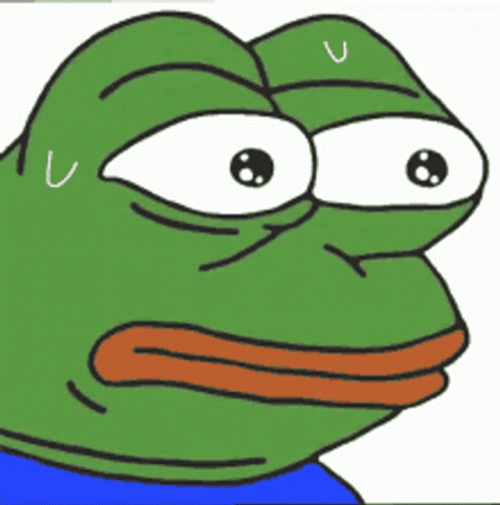 Pepe The Frog Nervous Sweat GIF