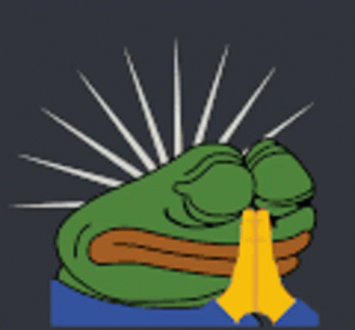 Pepe The Frog Praying Spinning Halo Meme GIF
