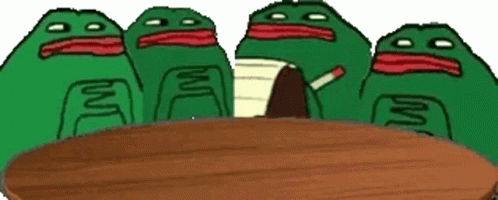 Pepe The Frog With His Team Brainstorming GIF