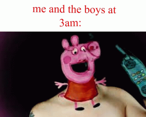 Peppa Pig Calling On Dirty Mike And The Boys For Help GIF