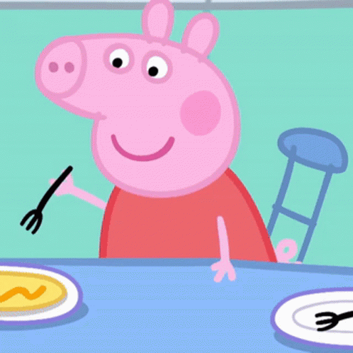 Peppa Pig Eat Pancake GIF
