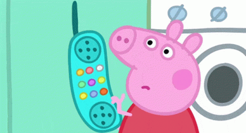 Peppa Pig Meme Phone Dial GIF