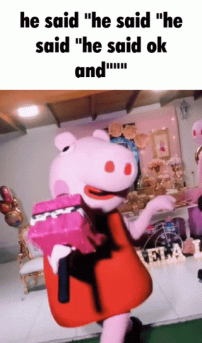 Peppa Pig Okay Dance Funny Meme GIF