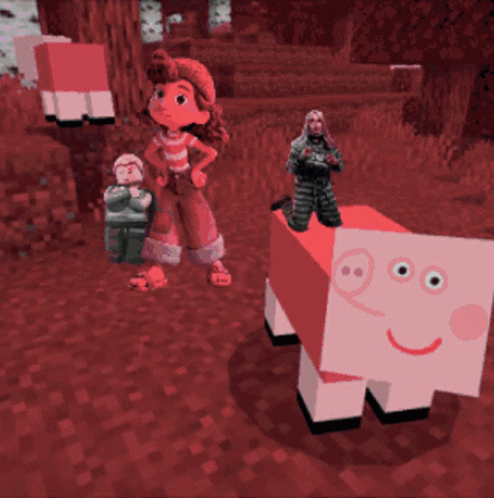 Peppa Pig Roblox Mash Up Meme GIF