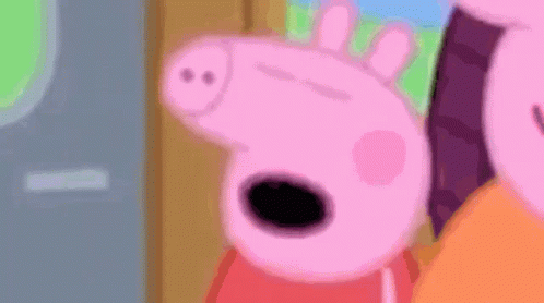 Peppa Pig Surprised Face GIF