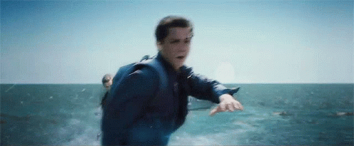 Percy Jackson Floating On Water GIF