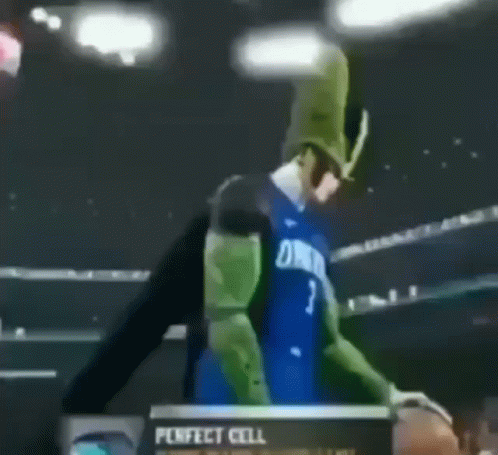 Perfect Cell Alley Oop Dunk Ballin Meme GIF