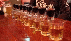 Perfect Shots Jager Domino Effect GIF
