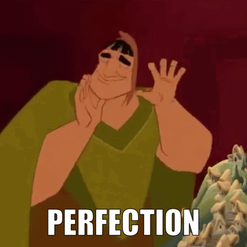 Perfection Cartoon Character