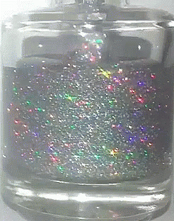 Perfume Bottle With Glitter GIF