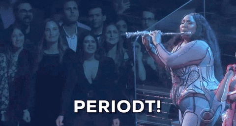 Periodt Lizzo Playing Flute GIF