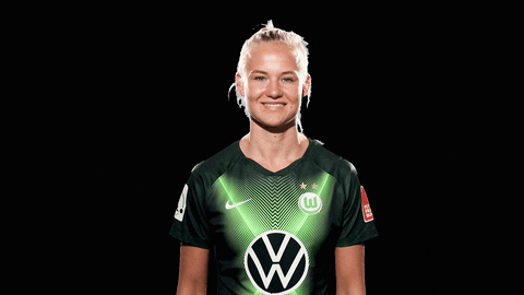 Pernille Harder Peace Pose GIF