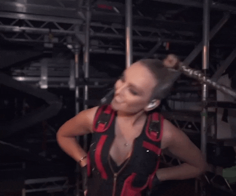 Perrie Edwards Long Pony Tail GIF