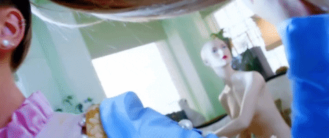 Perrie Edwards Showing Off Pony Tail GIF