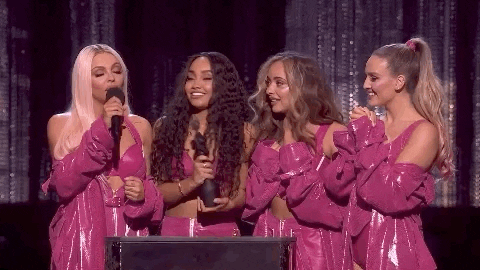 Perrie Pony Brit Awards 2019 Acceptance Speech GIF