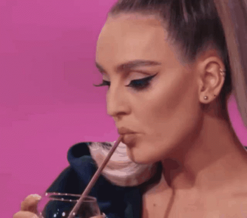 Perrie Pony Taking A Sip Of Drink GIF