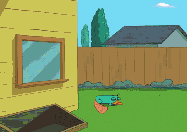 Perry The Platypus Riding Space Car GIF