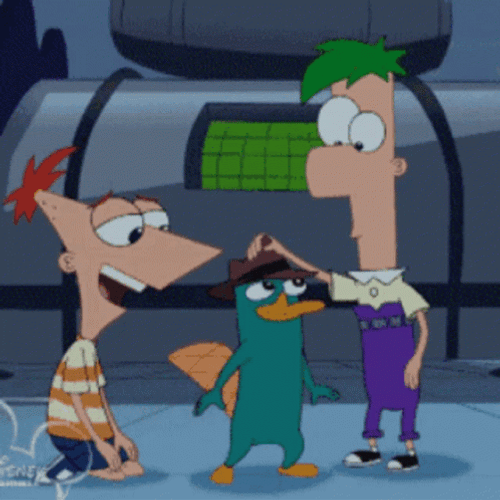 Perry The Platypus With Phineas And Ferb GIF