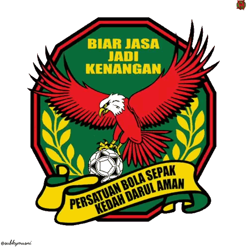 Persatuan Bola Sepak Kedah Darul Aman Logo with Eagle