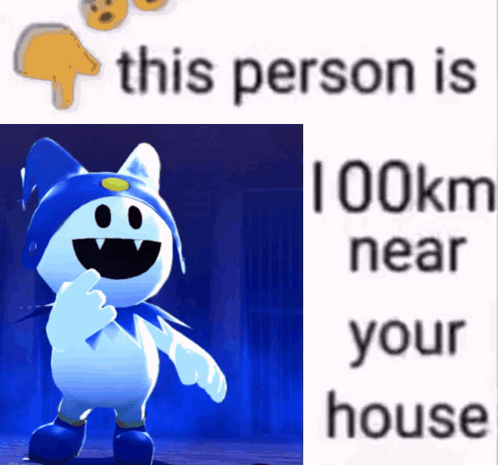 Person 100km Near Your House With Cat