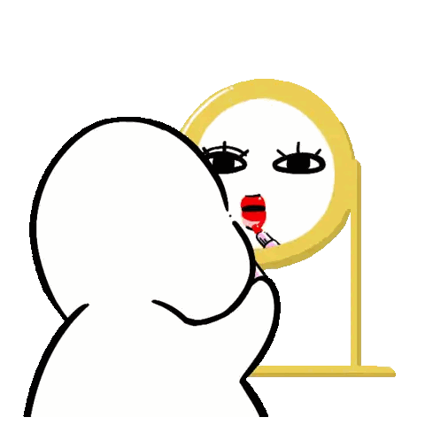 Person Applying Lipstick