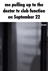 Person Arriving at Dexter TV Club Function