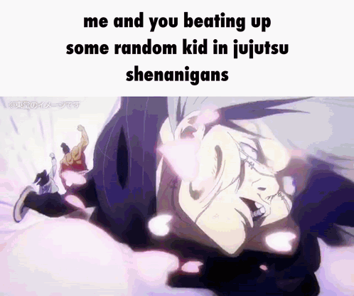 Person Beating Up Kid In Jujutsu Shenanigans GIF