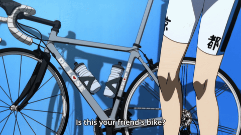 Person By Bike Saying Is This Your Friend's GIF