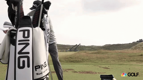 Person Carrying Ping Golf Bag