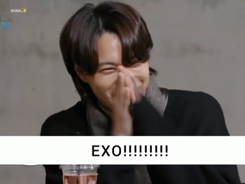 Person Covering Face With Exo GIF