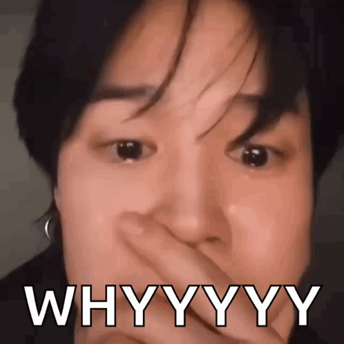 Person Covering Mouth With Why YY YY