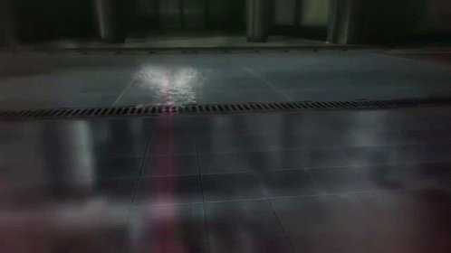 Person Crawling In Water Purple Background GIF