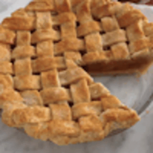 Person Cutting Pie With Knife GIF